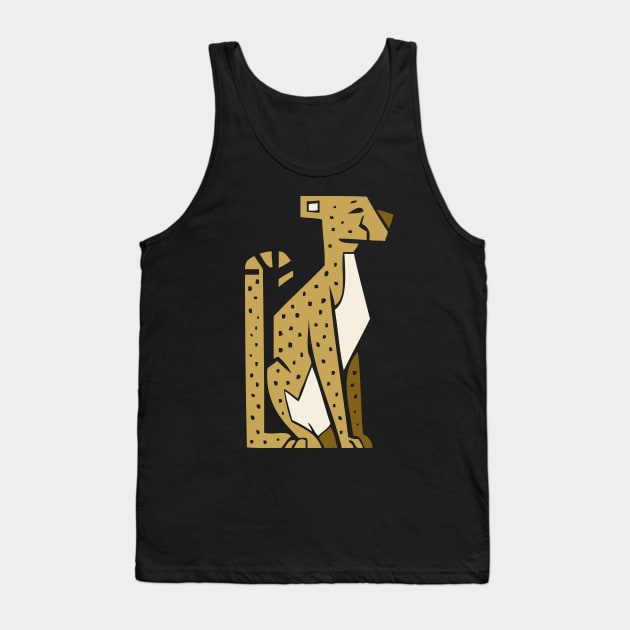 Simple Cheetah Tank Top by CliffeArts